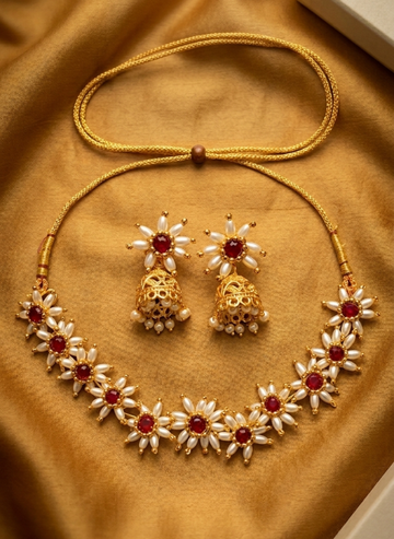 Prajakta Choker with Earrings