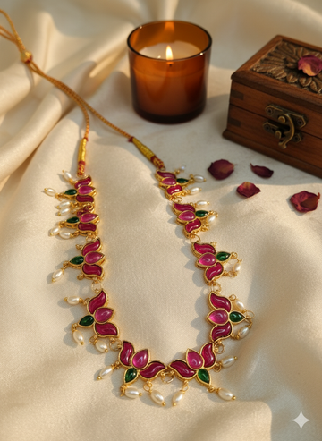 Pink Stone Lotus Set